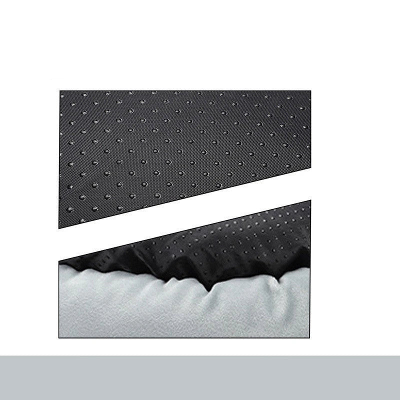 Round Egg Tart Pet Nest in grey and light grey, sizes S to XL