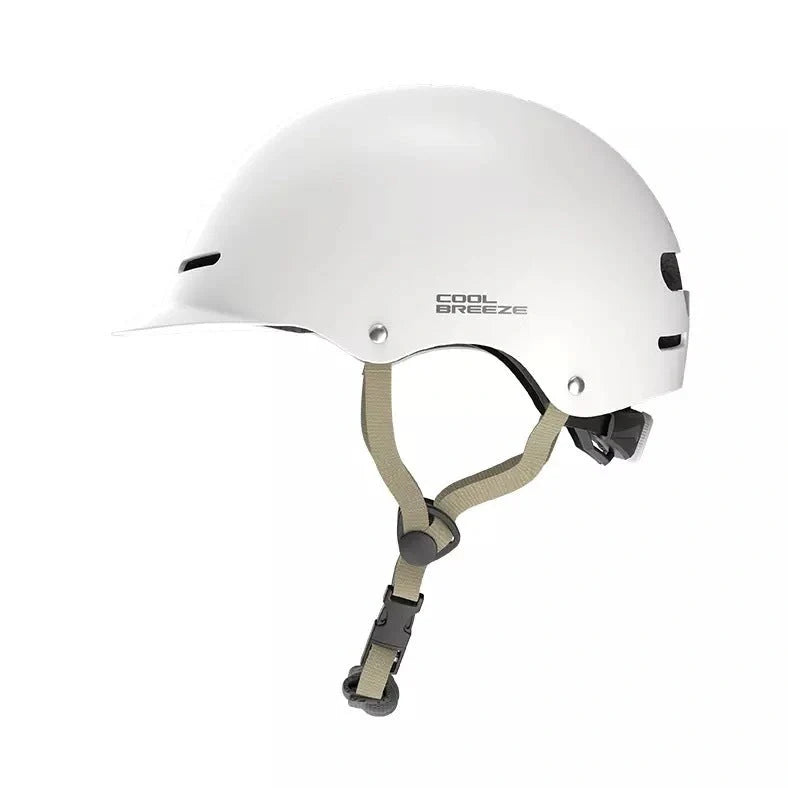 Cool Breeze riding helmet in grey colour showing ABS construction and internal cushioning for equestrian safety