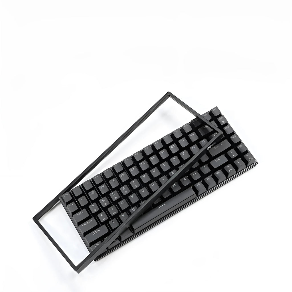 RK526 wireless mechanical keyboard and mouse set in blue colour with USB transmitter and charging cable