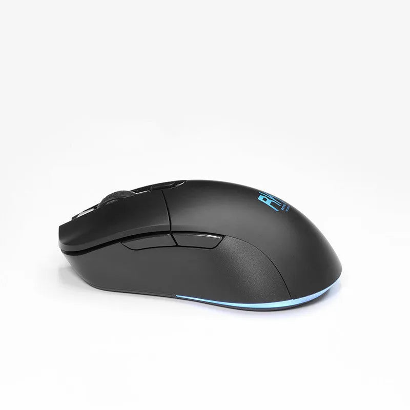 RK526 wireless mechanical keyboard and mouse set in blue colour with USB transmitter and charging cable