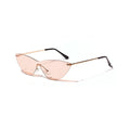 Brown metal frame vintage sunglasses with UV400 protection and polycarbonate lenses