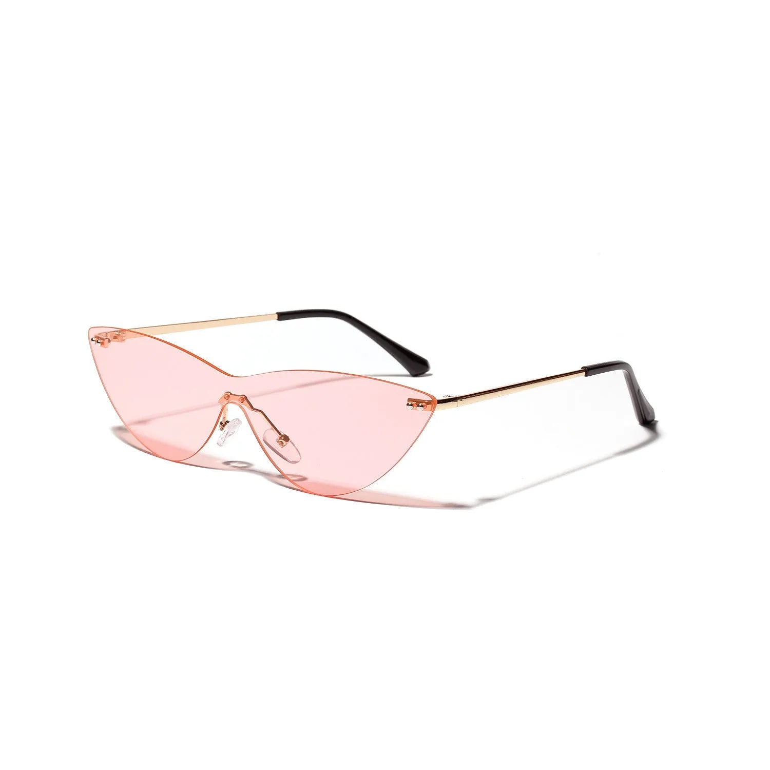 Brown metal frame vintage sunglasses with UV400 protection and polycarbonate lenses