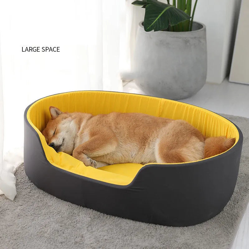 Washable cloth pet kennel for dogs and cats in black and green colour options