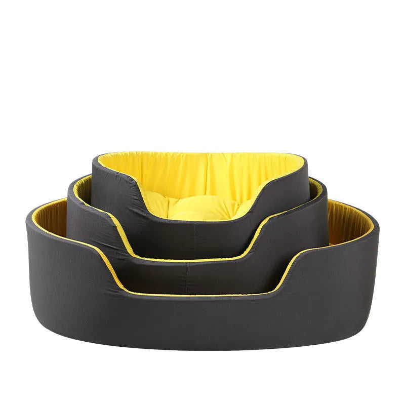 Washable cloth pet kennel for dogs and cats in black and green colour options