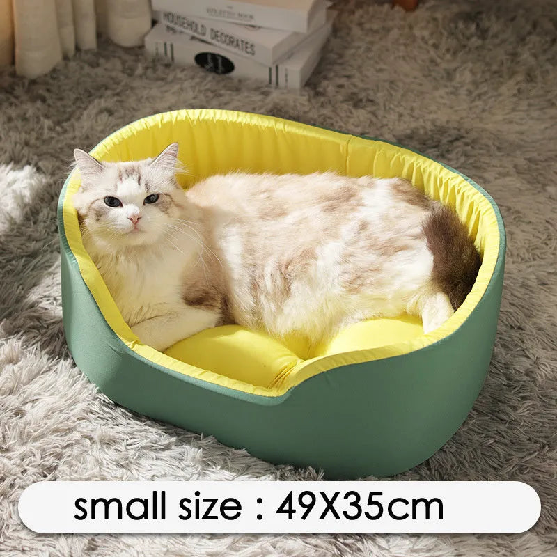 Washable cloth pet kennel for dogs and cats in black and green colour options