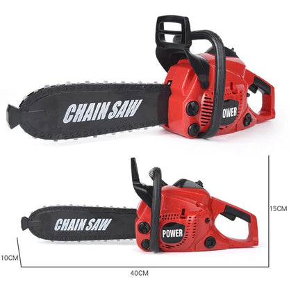Kids electric chainsaw toy with real engine sound, safe for children