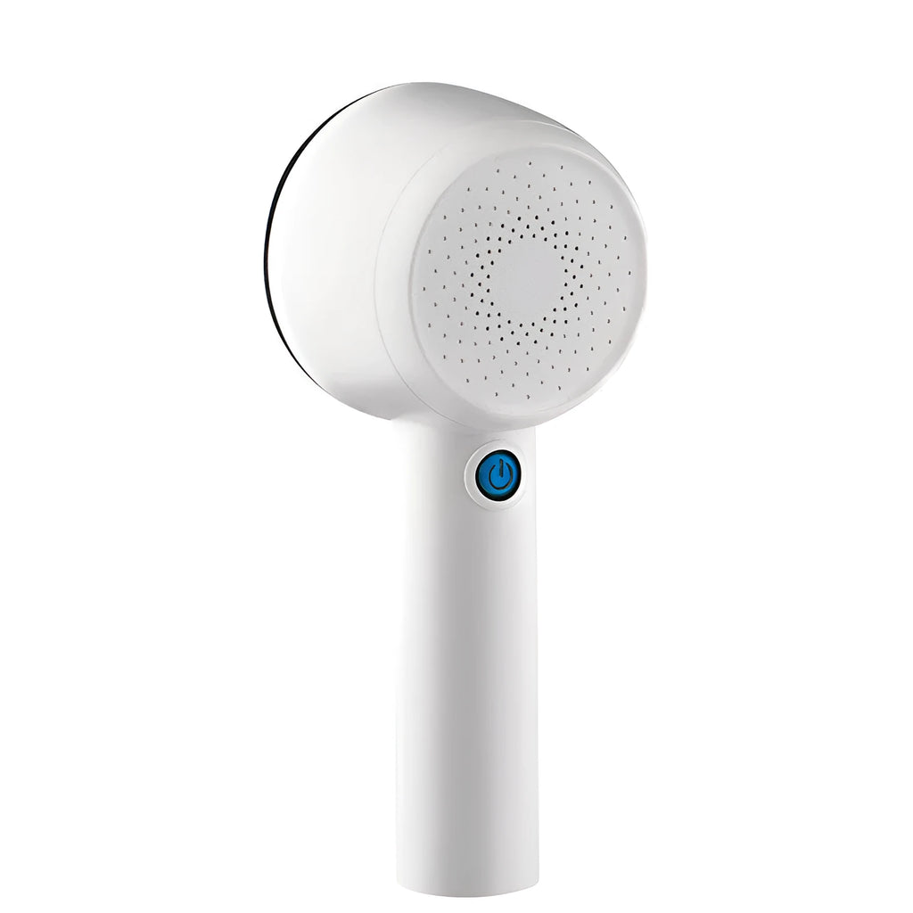 White rechargeable electric clothes shaver for removing fabric pills from jerseys
