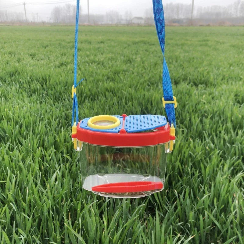 Children's bug viewer magnifier with 6X lens for exploring insects and plants