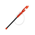 12V 24V portable electric diesel fuel transfer pump with 4.1m wire and red body