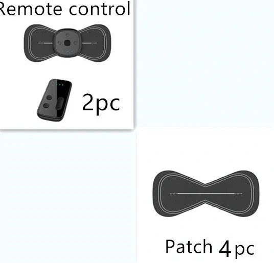 YSL-208 shoulder massager with remote control showing five massage technique options