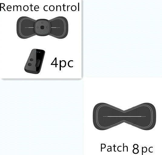 YSL-208 shoulder massager with remote control showing five massage technique options