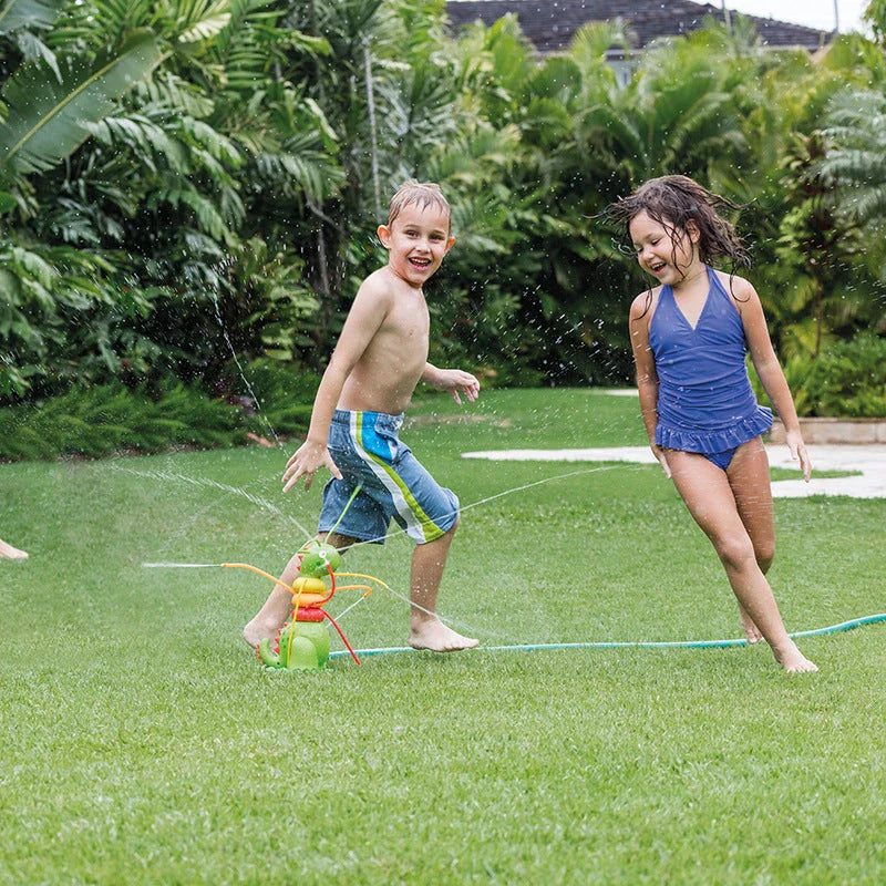 Green Caterpillar Water Sprayer Sprinkler for outdoor summer fun