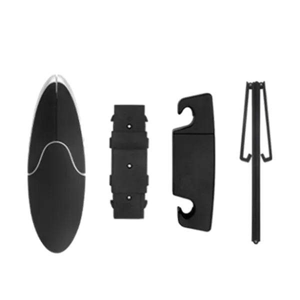 Folding car clothes hanger with creative penguin profile in black ABS plastic