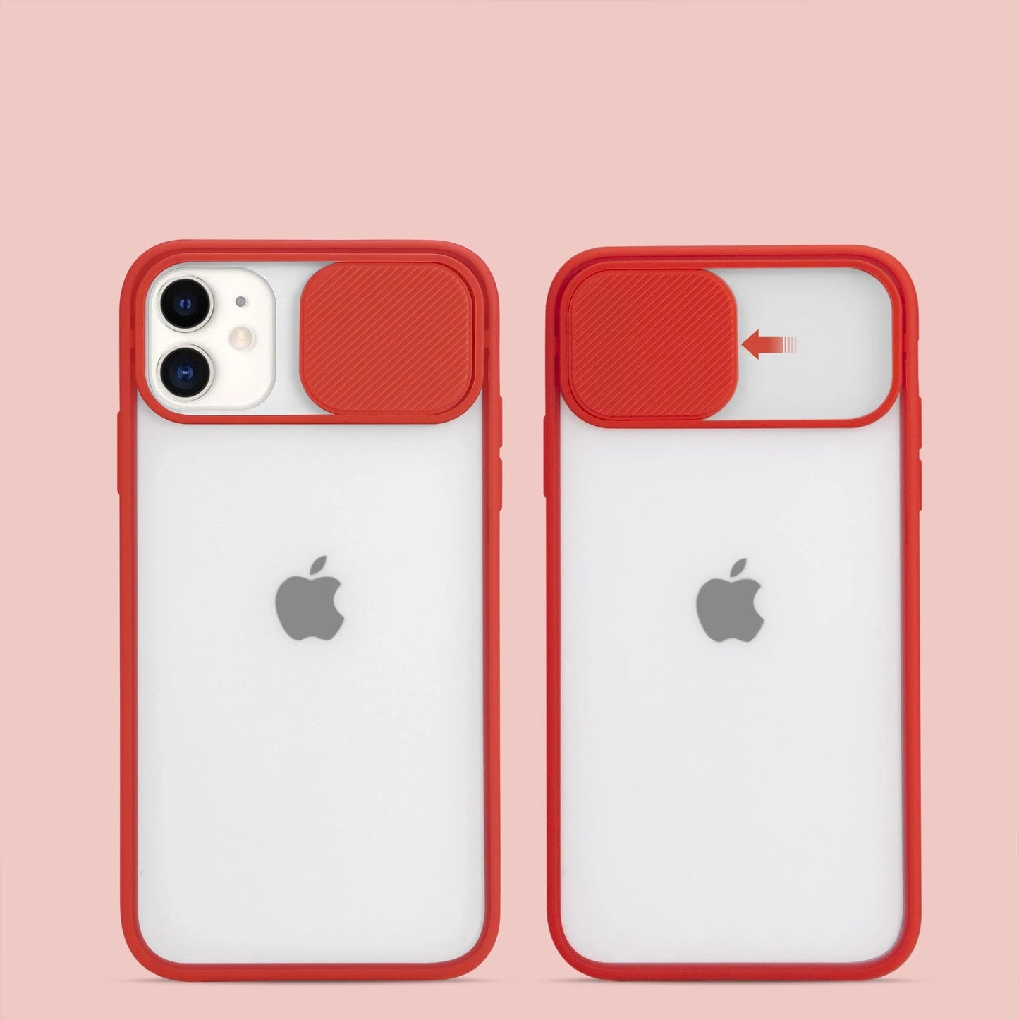 Frosted Surface Camera Protection Mobile Phone Case for iPhone in various colours