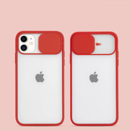 Frosted Surface Camera Protection Mobile Phone Case for iPhone in various colours