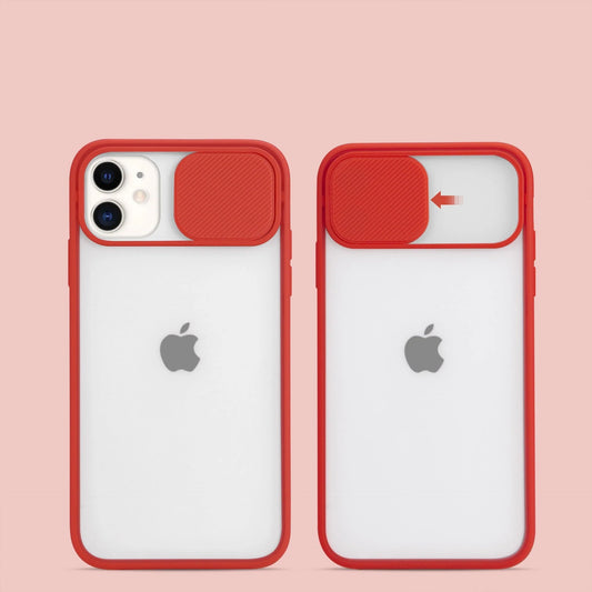 Frosted Surface Camera Protection Mobile Phone Case for iPhone in various colours