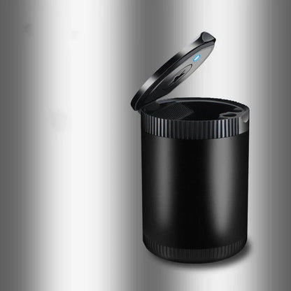 Metal car ashtray with cover in black, red, silver, gold, and grey options