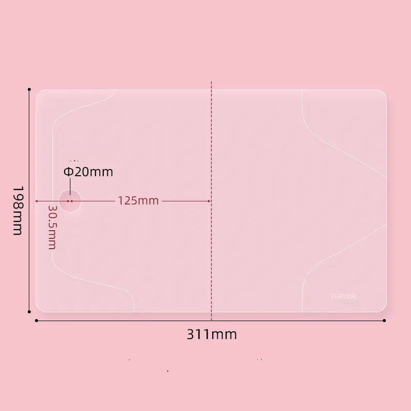 Transparent EVA book jacket for A6 loose-leaf books 311x198mm clear protective cover