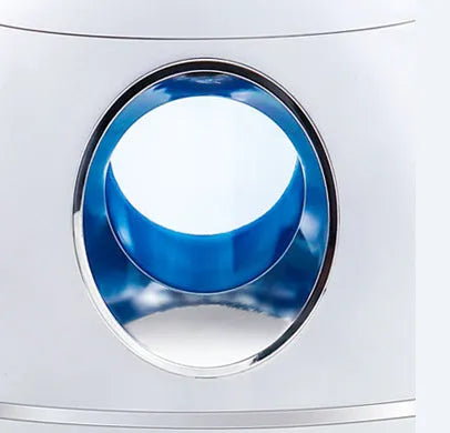 White round USB aromatherapy humidifier with 800ml tank and quiet 36dB operation.