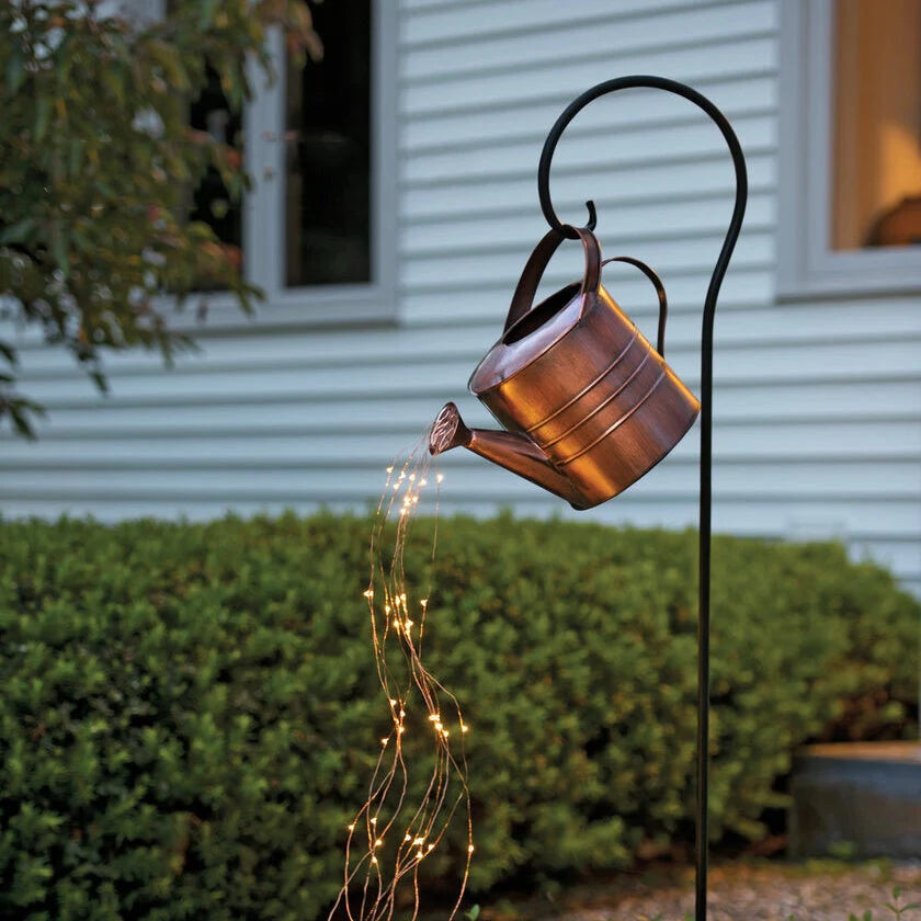 Watering Can Fairy Lights with warm white LEDs for garden and indoor decoration