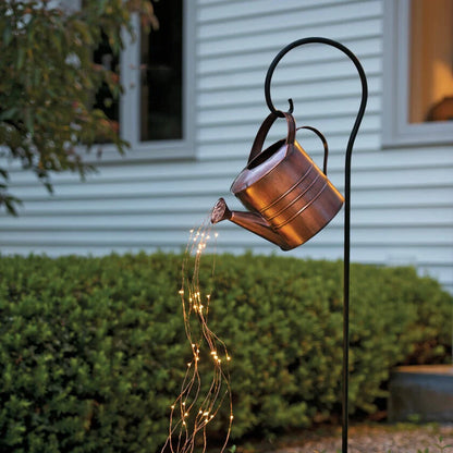 Watering Can Fairy Lights with warm white LEDs for garden and indoor decoration