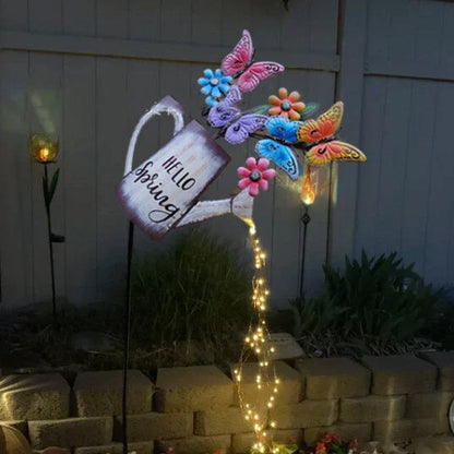Watering Can Fairy Lights with warm white LEDs for garden and indoor decoration