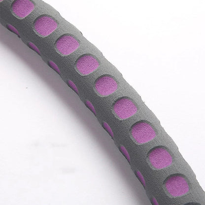 Adjustable stainless steel fitness hoop for weight loss and body toning with thick sponge padding