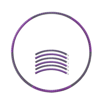 Adjustable stainless steel fitness hoop for weight loss and body toning with thick sponge padding