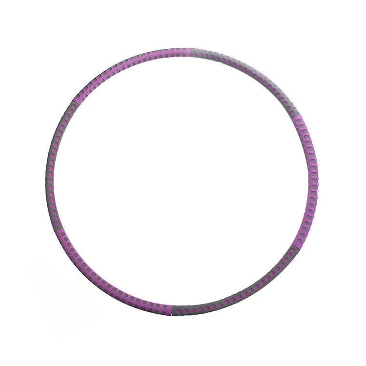 Adjustable stainless steel fitness hoop for weight loss and body toning with thick sponge padding
