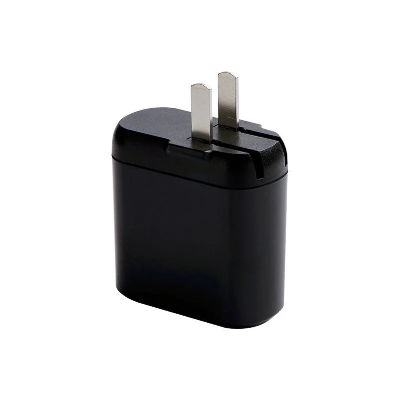 Compact 3-port USB fast charger with LED display for real-time charging status monitoring