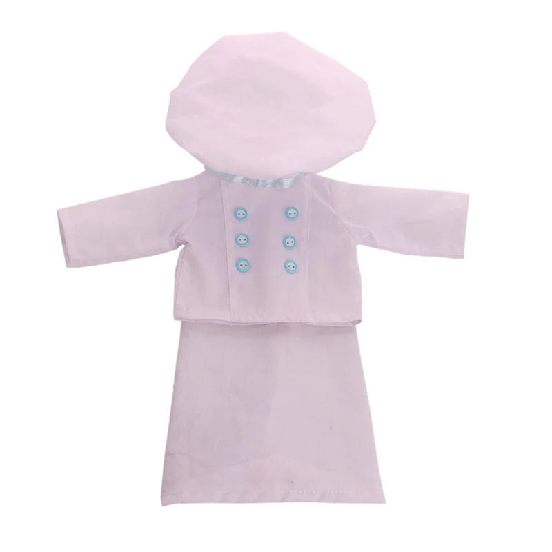 Doll Clothes Americangirl Accessories Chef Clothes for 18-inch Dolls
