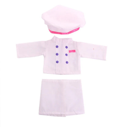 Doll Clothes Americangirl Accessories Chef Clothes for 18-inch Dolls