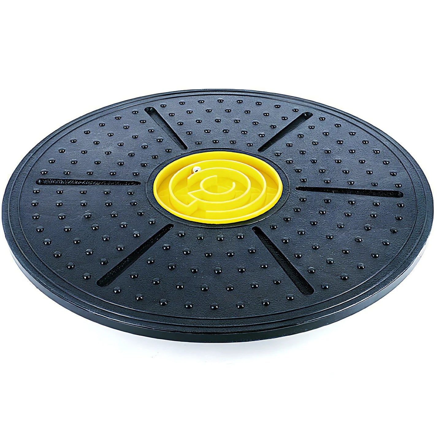 Yoga balance board with 360-degree rotation capability and 150kg weight capacity for stability exercises