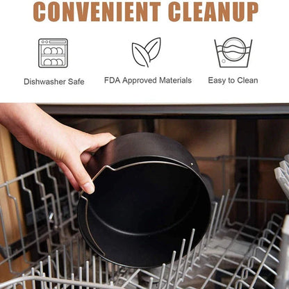 7-piece silicone grill set for Ninja cuisine air fryers, includes cake pan, pizza pan, and more