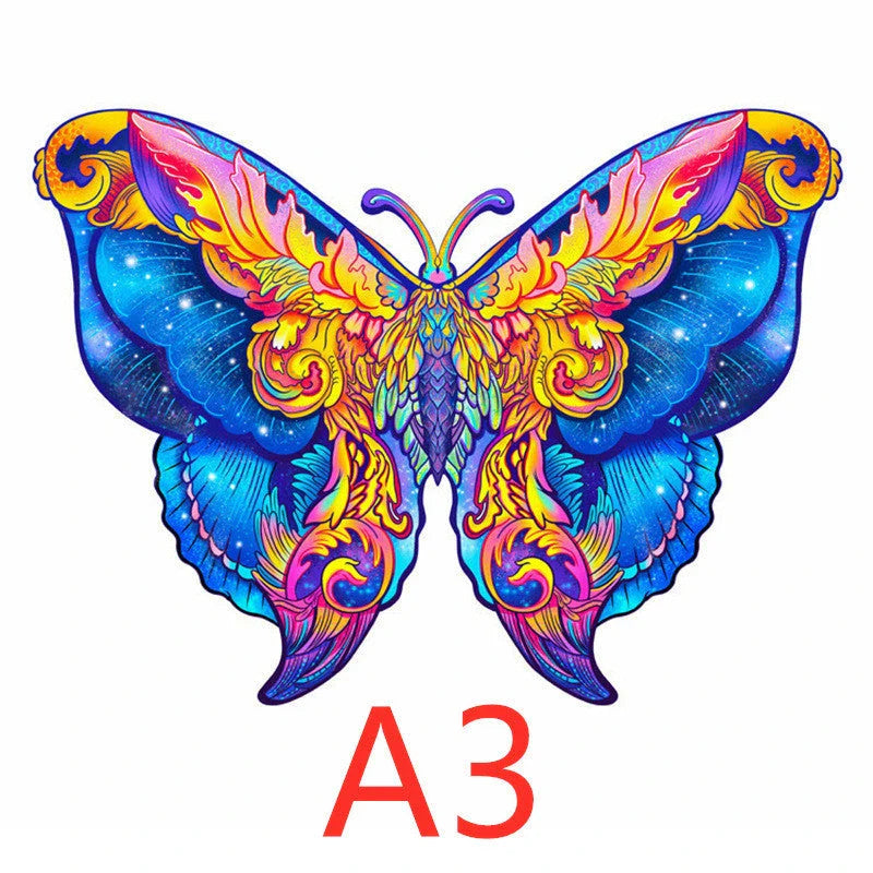 DIY wooden animal puzzles crafted from eco-friendly basswood, featuring various sizes and designs