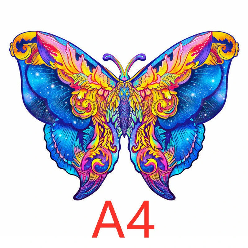 DIY wooden animal puzzles crafted from eco-friendly basswood, featuring various sizes and designs