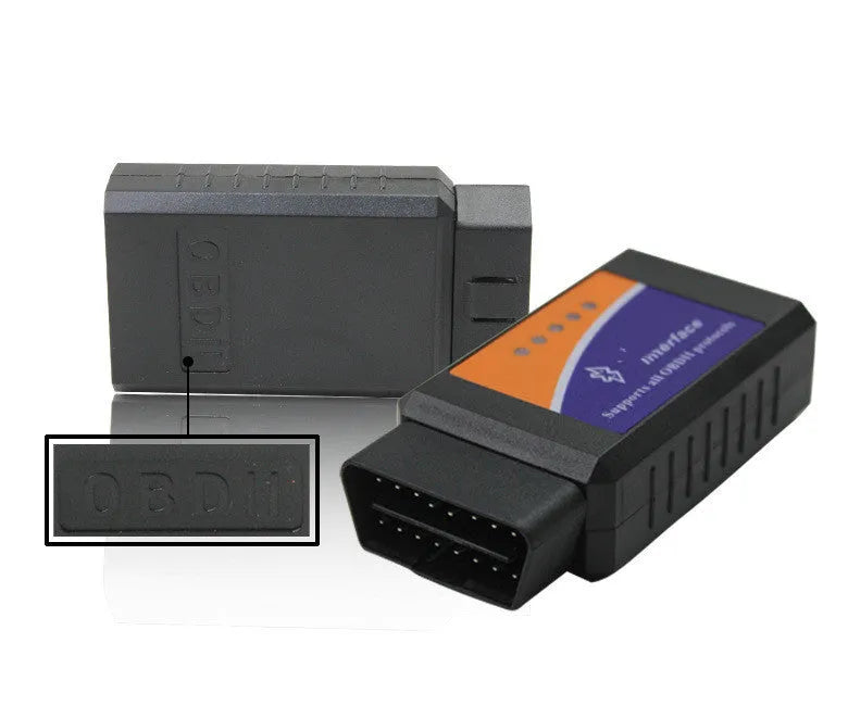 Bluetooth OBD2 auto car diagnostic interface scanner ELM327 with LED indicators and RS232 output
