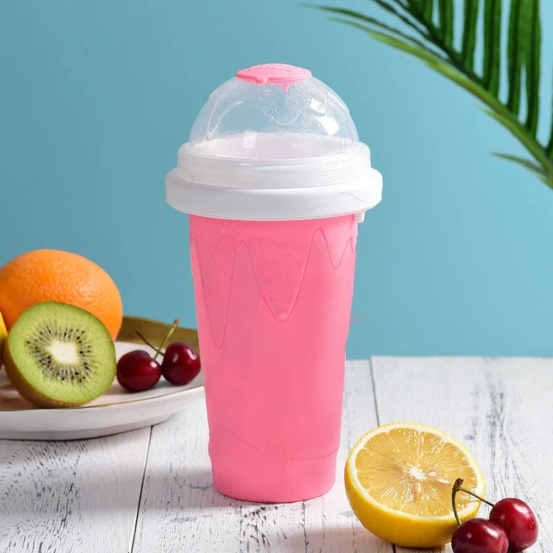 Refreshing Slushy Maker quickly transforms your favorite beverages into delicious, icy slushies with its innovative quick-freezing technology.