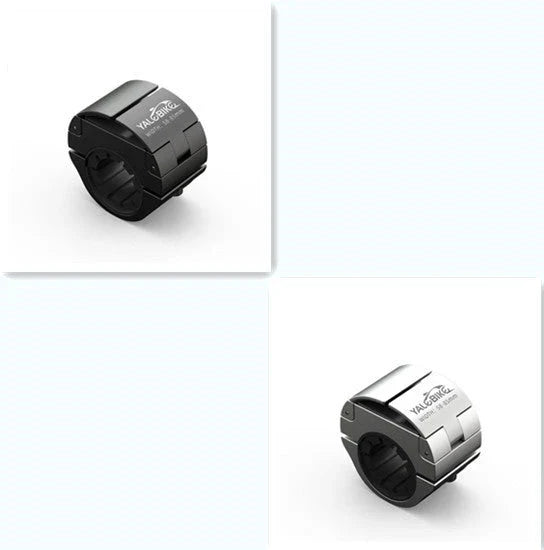 Universal bike phone mount with invisible folding design in black, red, and silver