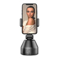 360-degree object tracking bracket for smartphone live broadcast with face recognition PTZ in white