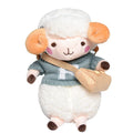 Little Sheep plush crossbody bag in small square messenger shape with zip closure