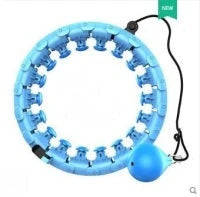 Magic Smart Hoop - Adjustable fitness hoop with massage features in pink, blue, and purple