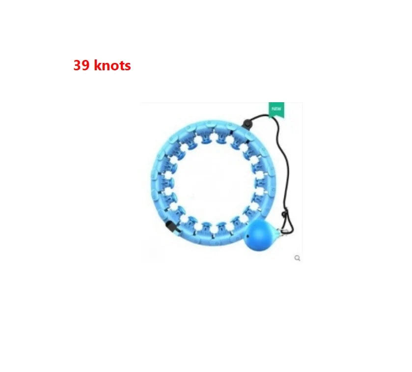 Magic Smart Hoop - Adjustable fitness hoop with massage features in pink, blue, and purple