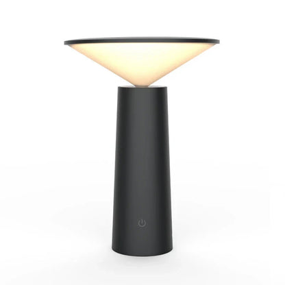 A modern LED desk lamp with three-colour lighting modes, touch controls, and a 360-degree rotating head for versatile illumination