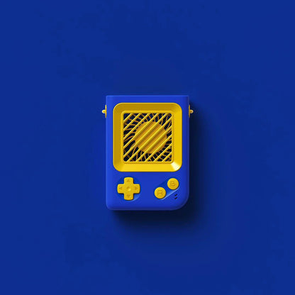 Creative Game Console Portable Handheld Mini Fan with turbofan blade and TYPE-C charging