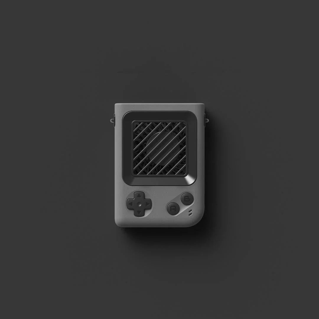 Creative Game Console Portable Handheld Mini Fan with turbofan blade and TYPE-C charging