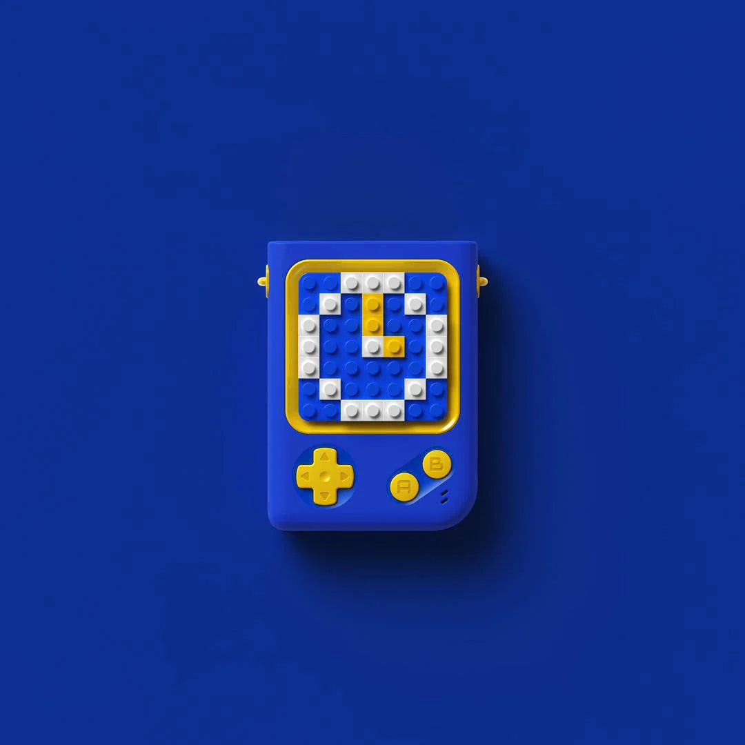 Creative Game Console Portable Handheld Mini Fan with turbofan blade and TYPE-C charging