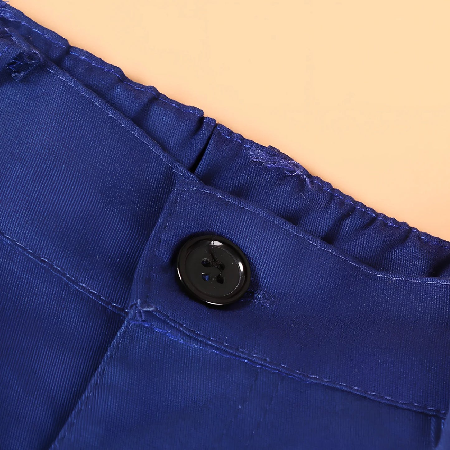 Boys blue cotton blend vest suit set with turtleneck and tie, sizes 2T-7T