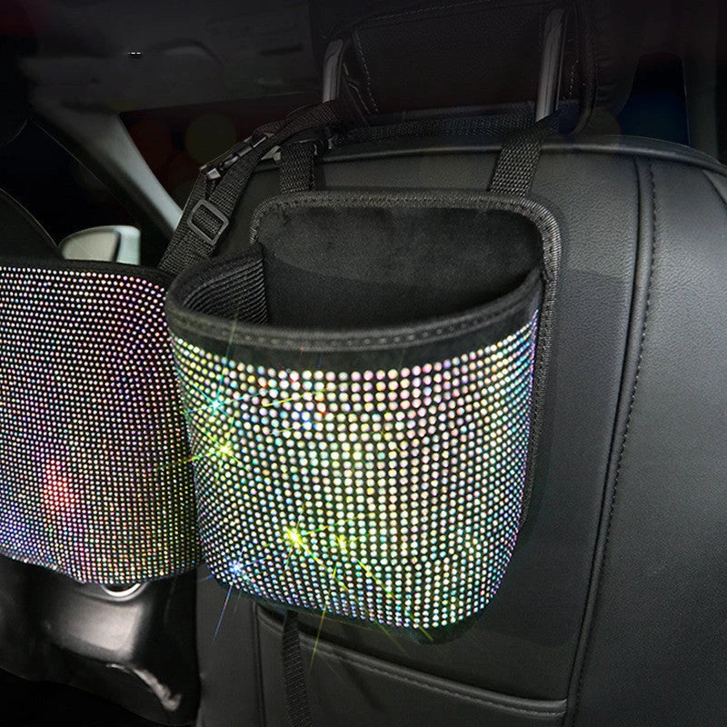Car storage net pockets between seats for organised travel