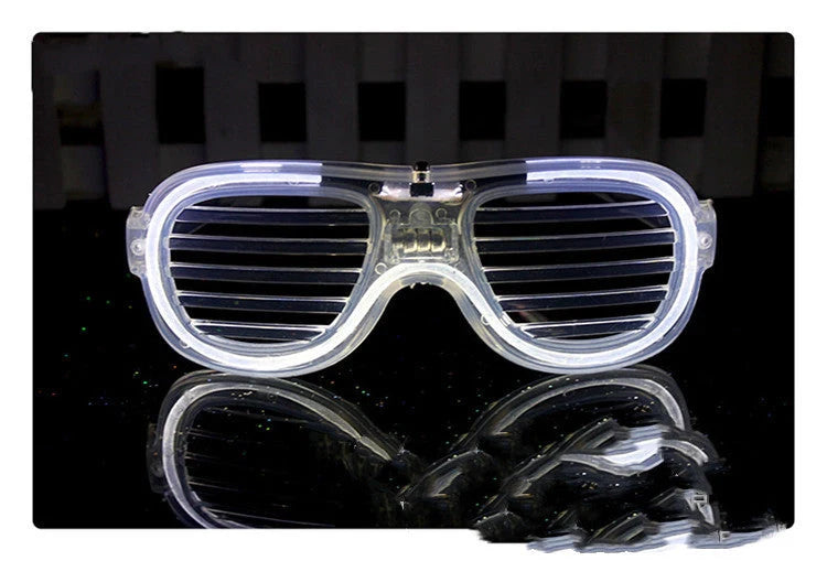 LED light up glasses in various colours with adjustable shining modes for parties
